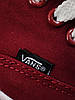 Кеди Vans Authentic BORDO / WHITE бордові ванси унісекс кросівки демісезон 2023, фото 10