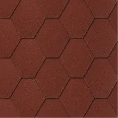 Бітумова гнучка черепиця Matizol Uni Strong червоний