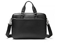 Мужская деловая кожаная сумка Leather Collection (9919) черная