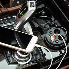 Розгалужувач прикурювача 12/24 V (на 2 виходи + USB) KONNWEI, фото 3