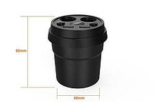 Розгалужувач прикурювача 12/24 V (на 2 виходи + USB) KONNWEI, фото 5