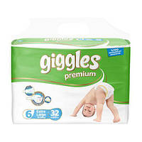 Подгузники детские Giggles Premium 6 Extra Large 15+кг 32 шт