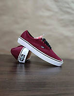 Кеды Vans Authentic BORDO / WHITE бордовые вансы унисекс кроссовки демисезон 2023 EUR 40 - (25,5 cm)