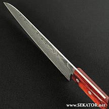 Ніж кухонний Honmamon / Хонмамон Gyuto (Шеф) Damascus, 210 мм (Японія), фото 3