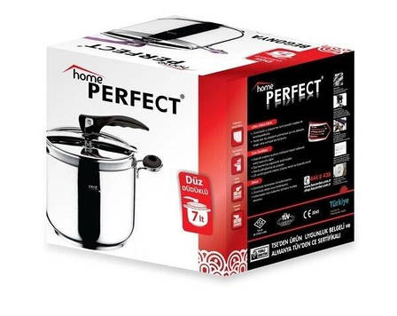 Скороварка Home Perfect 7 л. неіржавка сталь Туреччина, фото 1