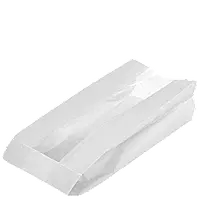 Паперовий Пакет Білий з прозорою вставкою 310х160х80 мм