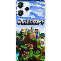 Силіконовий бампер чохол для Xiaomi Redmi 12 з малюнком Minecraft Майнкрафт