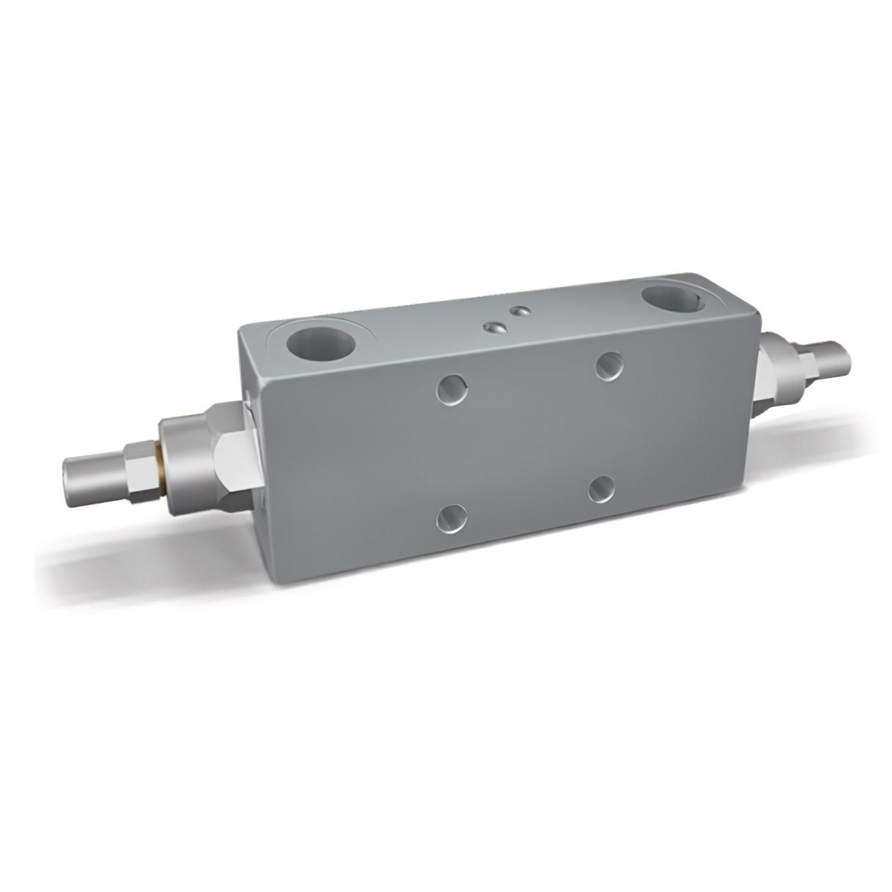 Клапан гальмівний двосторонній стиковий VBCD 3/8" DE/FL, Oleodinamica Marchesini