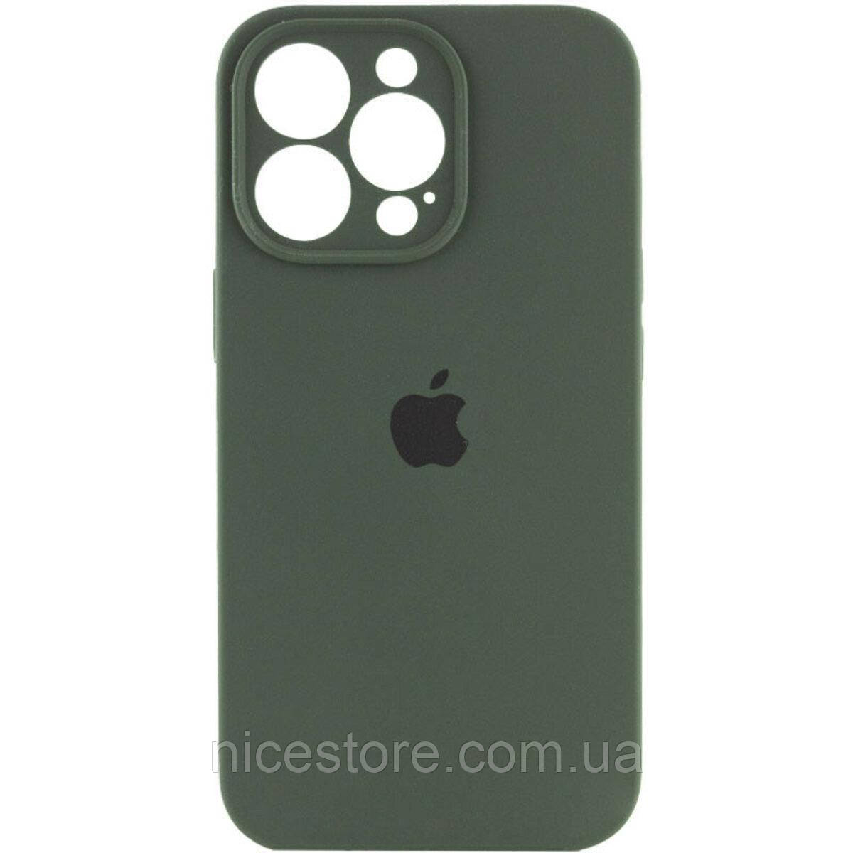 Чохол для смартфона Silicone Full Case AA Camera Protect for Apple iPhone 13 Pro 40, Atrovirens