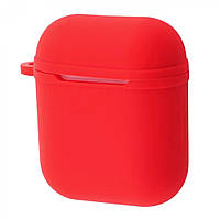 Чохол Silicone Shock-proof case for Airpods 1/2 (red) 33439