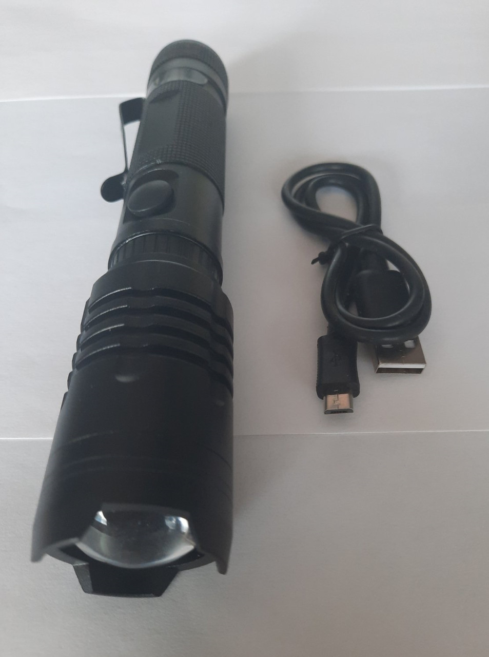 Ліхтар світлодіодний 2в1 LED ліхтарик USB (3 режими та фокусування світла) + PowerBank 2600mAh
