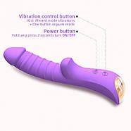 Стильний мультифункціональний віратор Sparkle G Purple, фото 2