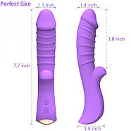 Стильний мультифункціональний віратор Sparkle G Purple, фото 3