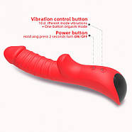 Стильний мультифункціональний віратор Sparkle G Red, фото 2