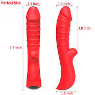 Стильний мультифункціональний віратор Sparkle G Red, фото 3