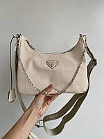 Сумка женская через плечо Prada / Прада кросс-боди с маленьким клатчем для монет брендовая сумочка