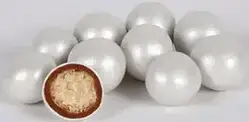 Рисові повітряні кульки в шоколаді білі (великі) 15-17 мм 100г.