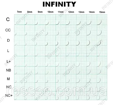 Вії INFINITY 20 ліній M 0.10 Mix 4-5-6, фото 3