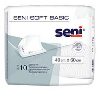 Пеленки поглощающие Seni Soft Basic 40 x 60 см 10 шт