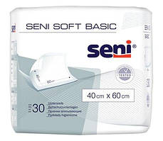 Пелюшки поглинаючі Seni Soft Basic 40 x 60 cм 30 шт