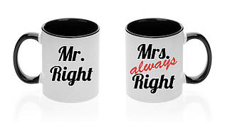 Парні чашки "Mr. і Mrs. Right"
