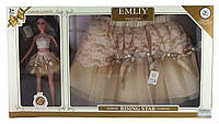 Кукла модница Emily (высота 30 см, юбка для девочки) QJ 069