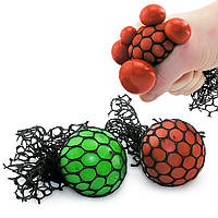 Лизун Мозги из сетки средний Mesh squish ball