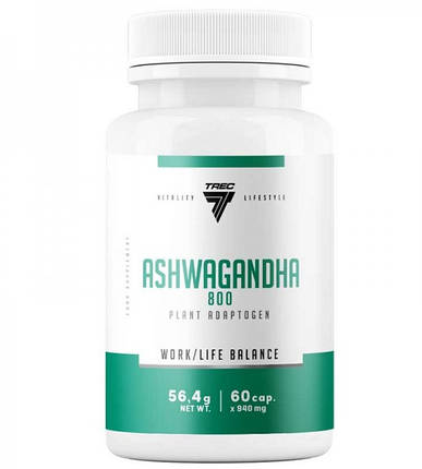 Екстракт кореня ашвагандха Trec Nutrition Ashwagandha 800 - 60 капс., фото 1