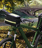 Велосумка на кермо з верхньою прозорою кишенею для телефона 2,5L Retoo