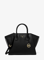 MICHAEL KORS  Avril Large Leather Top-Zip Satchel Велика шкіряна сумка-портфель Майк Корс Avril