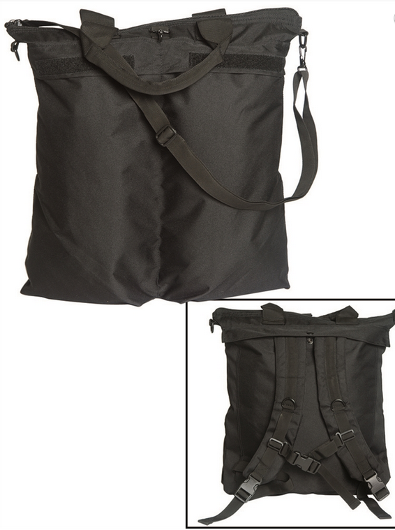 Сумка рюкзак тактична для шолома та спорядження Mil-Tec Helmet Bag 2 в 1 чорна 13824002-, фото 1
