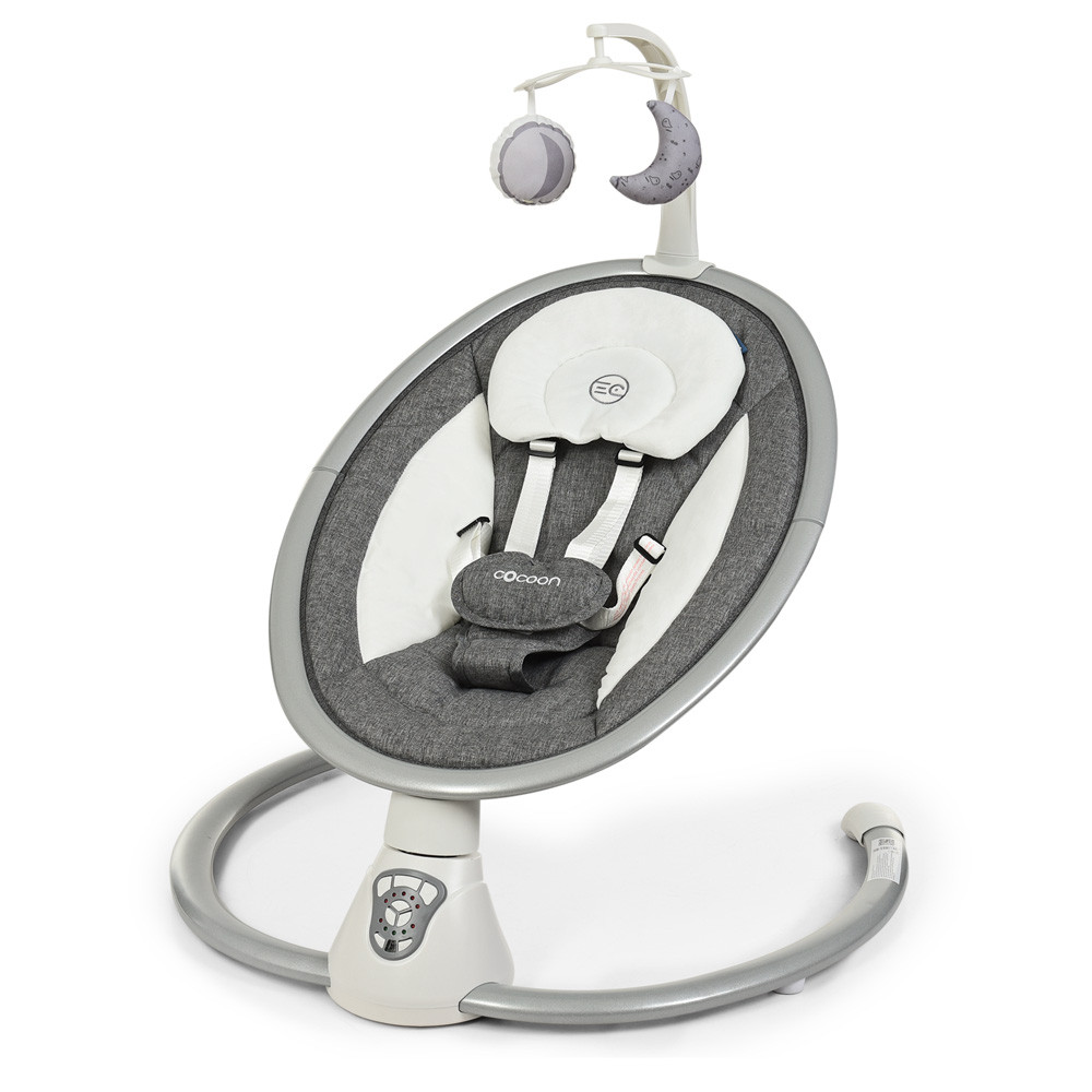 Колисальний центр EL CAMINO ME 1073 COCOON Gray Linen музика таймер із пультом