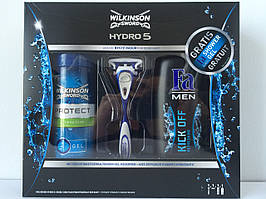 Набір для гоління Wilkinson Schick Hydro 5 (Шик Вілкінсон верстат + 1 катридж + гель для гоління + гель