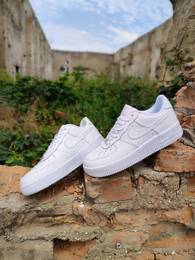 Кросівки Nike air force 1 білі чоловічі унісекс нафк аір форс, фото 1