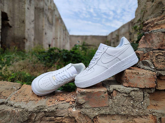 Кросівки Nike air force 1 білі чоловічі унісекс нафк аір форс, фото 5