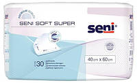 Одноразові пелюшки Seni Soft Super 40x60 см, 850 мл, 30 шт. / Упак.