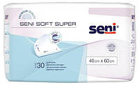 Одноразовые пелёнки Seni Soft Super 40x60 см, 850 мл, 30 шт./упак.