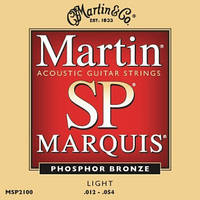 Струны для акустической гитары MARTIN MSP2100 SP Marquis Phosphor Bronze Light .012 - .054