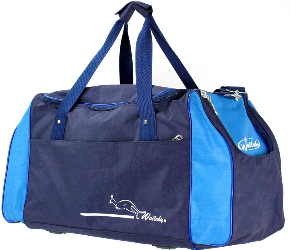 Спортивная сумка 59 л Wallaby 447-8 синий с голубым