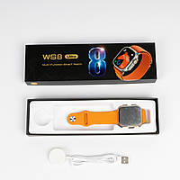 Умные Часы "WS8 ULTRA" 45 mm оранжевого цвета (Orange). Унисекс !