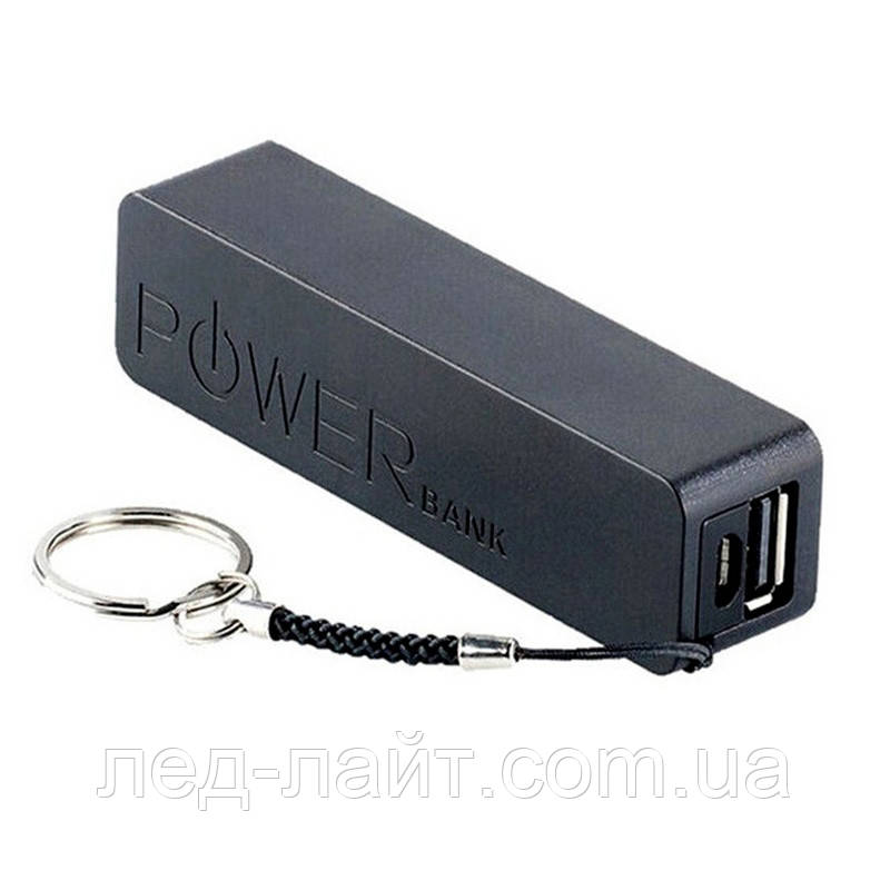 Корпус power bank 18650х1 USB черный - фото 1 - id-p1740777852