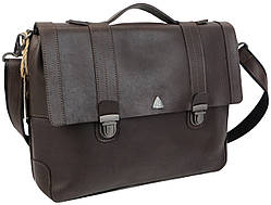 Чоловічий шкіряний портфель Mykhail Ikhtyar, Україна коричневий DS