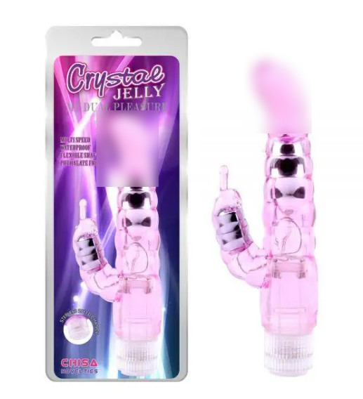 Рожевий вібратор із кліторальним стимулятором My Dual Pleasure, фото 1