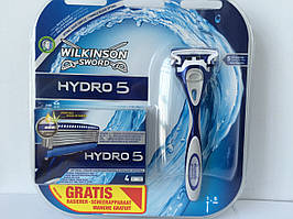 Набір для гоління чоловічий Wilkinson Sword Hydro 5 (Шик Вілкінсон верстат + 5 катриджів) пр-во Німеччина