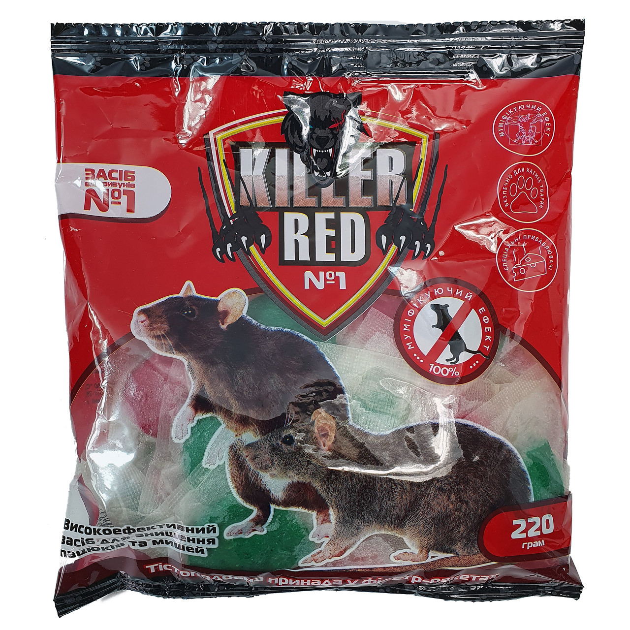 Купить Red Killer тесто микс родентицид приманка 220г (50), цена 15.88 ...