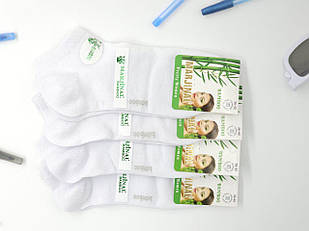 Жіночі короткі шкарпетки Marjinal бамбук, тонкі літні однотонні, подвійна пятка ароматизовані, розмір 36-40, 12 пар/уп. білі