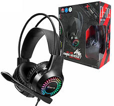 Ігрові навушники XTRIKE ME Gaming RGB Backlight GH-709 для геймерів з мікрофоном та підсвічуванням, фото 6