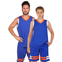 Баскетбольная форма мужская Lingo синяя LD-8019, 160-165 см
