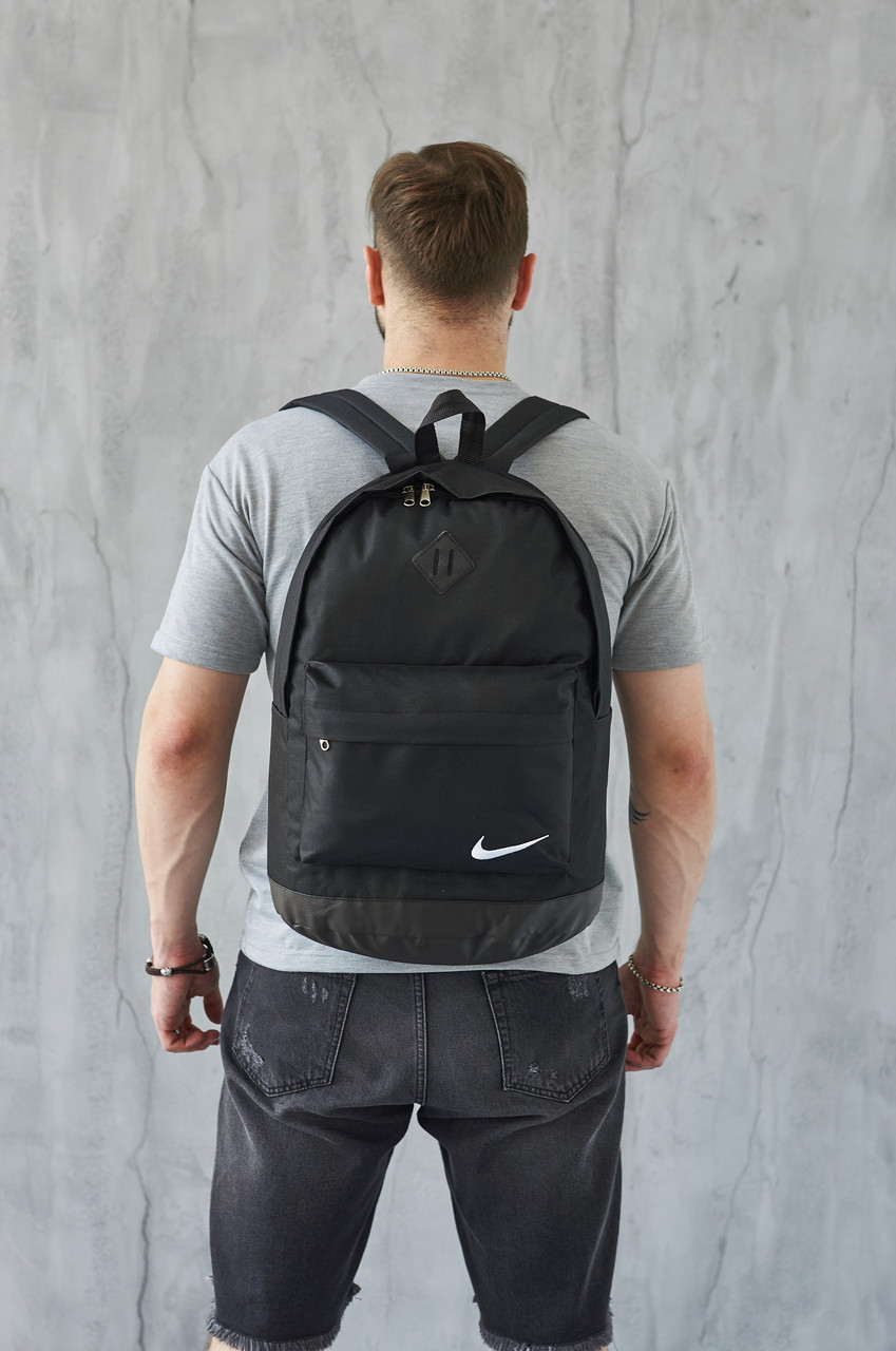 Рюкзак чоловічий жіночий Nike CL міський спортивний стильний чорний | Портфель молодіжний шкільний Сумка Найк