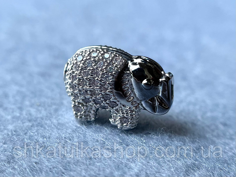 Шарм намистина інкрустована Кубічним цирконієм Ш28, фото 1